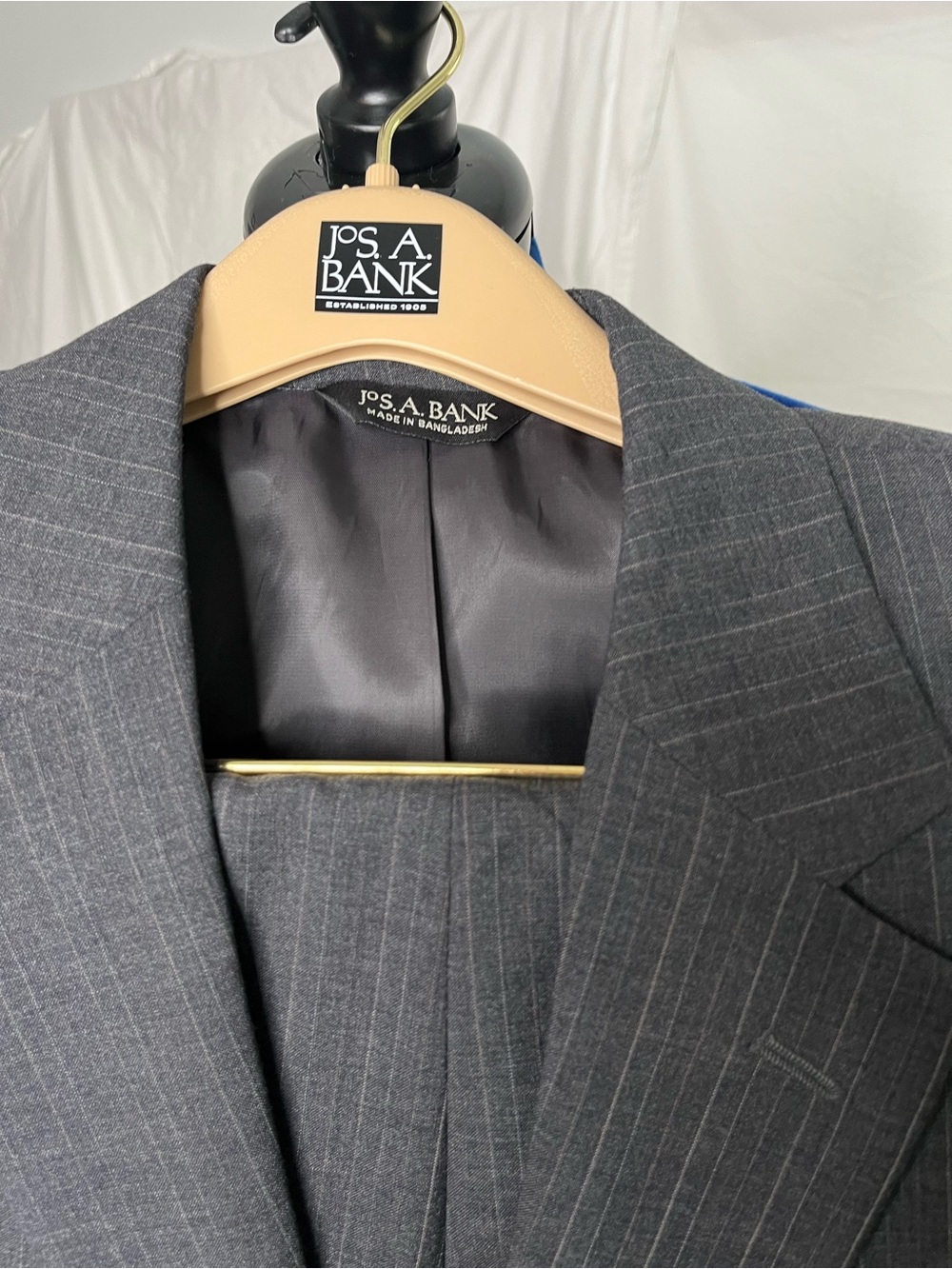 Jos. A. Bank Gray Pinstripe Suit Jacket